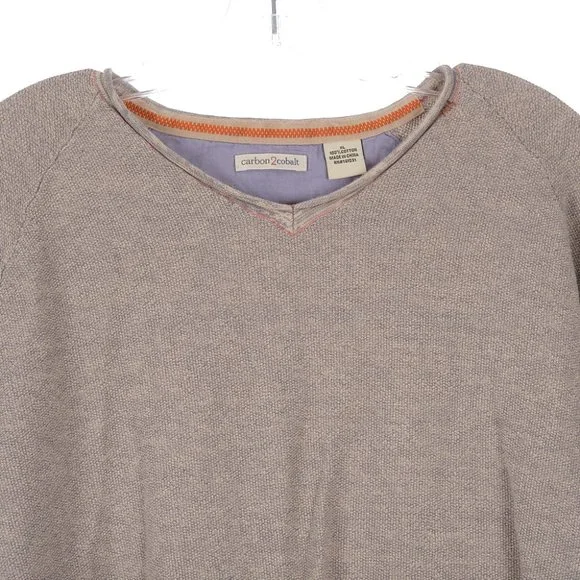 Carbon 2 Cobalt Cotton Pullover Sweater Top Size XL - Picture 6 of 6